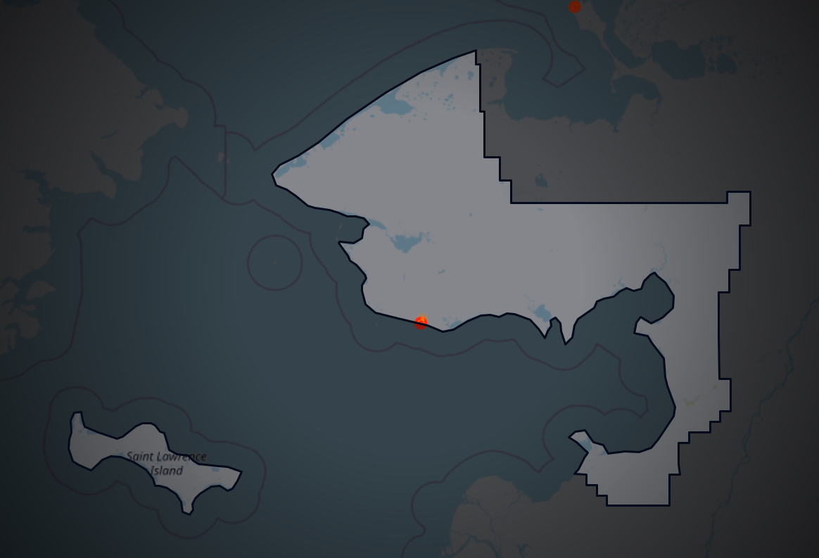 Traffic map of Nome, Alaska
