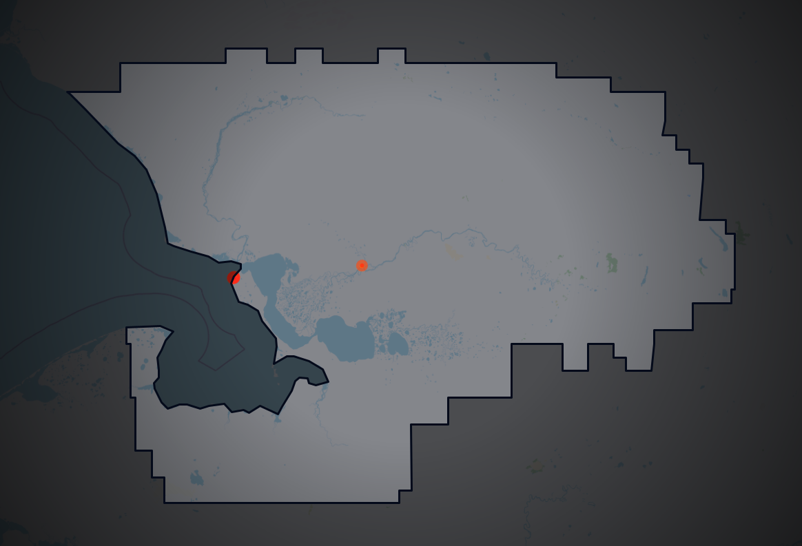 Traffic map of Northwest Arctic, Alaska