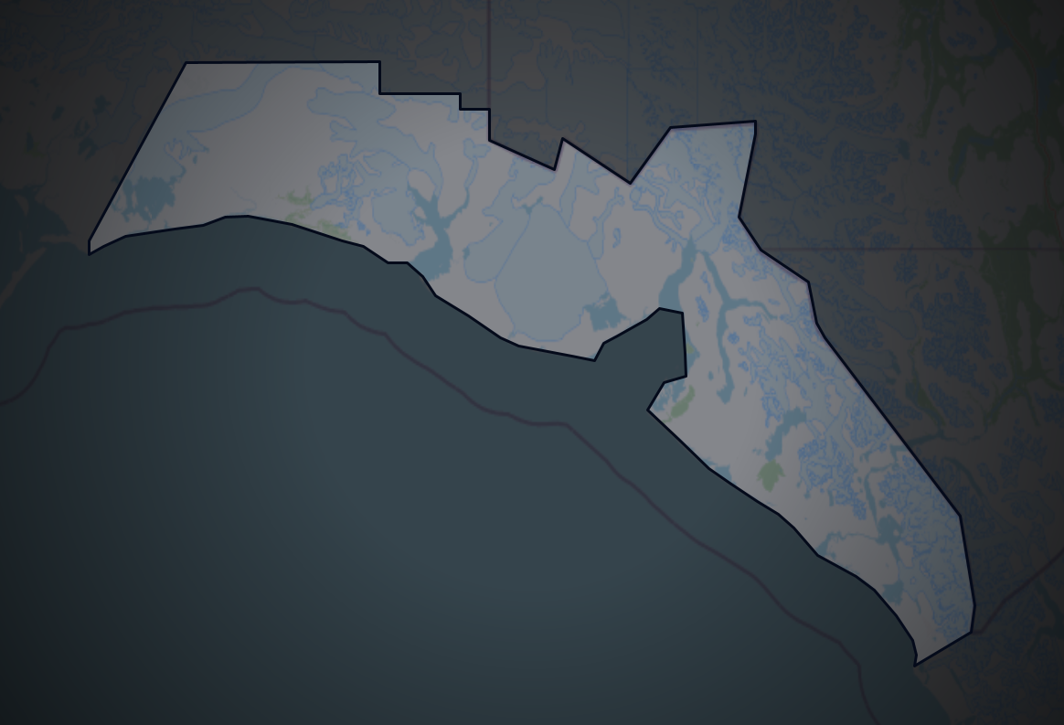 Traffic map of Yakutat, Alaska