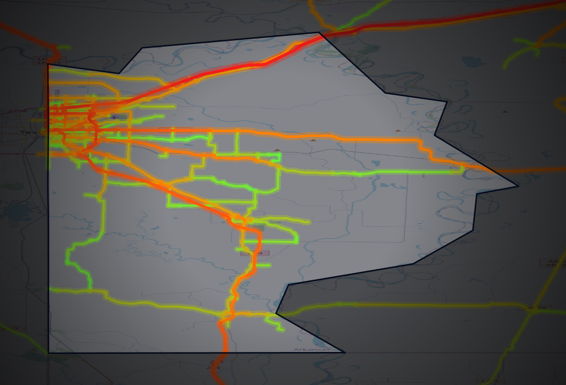 Traffic map of Miller, Arkansas