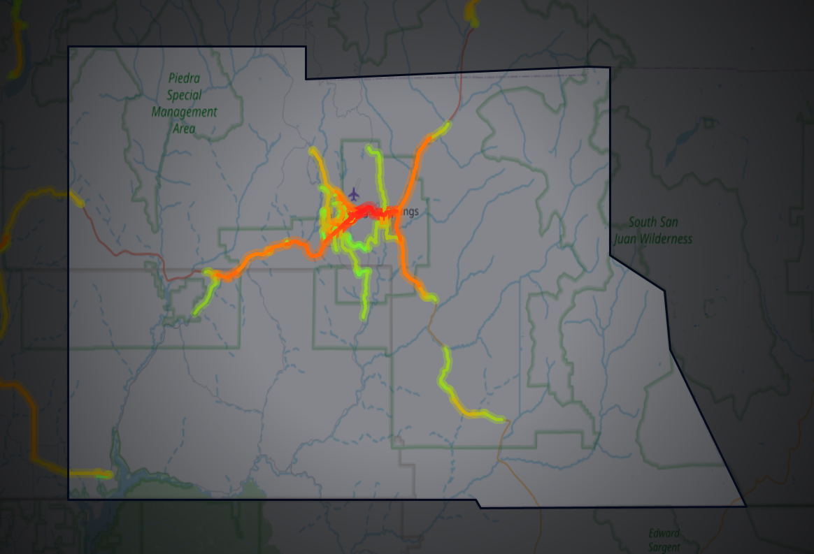 Traffic map of Archuleta, Colorado