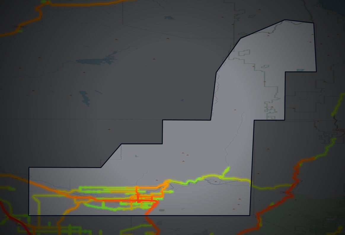 Traffic map of Gem, Idaho