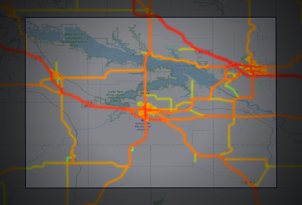 Traffic map of Marion, Iowa