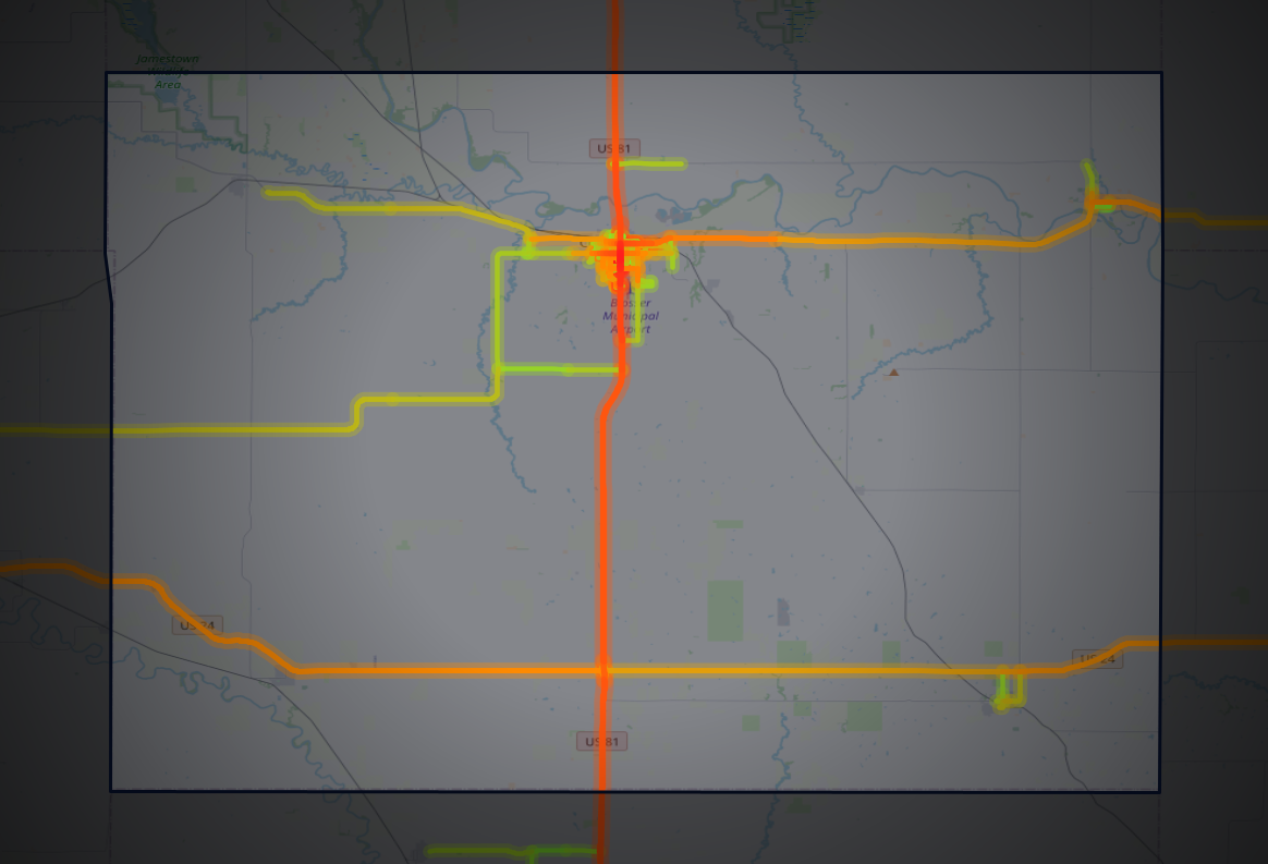 Traffic map of Cloud, Kansas