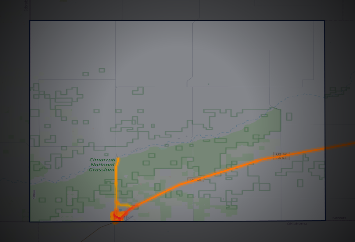 Traffic map of Morton, Kansas