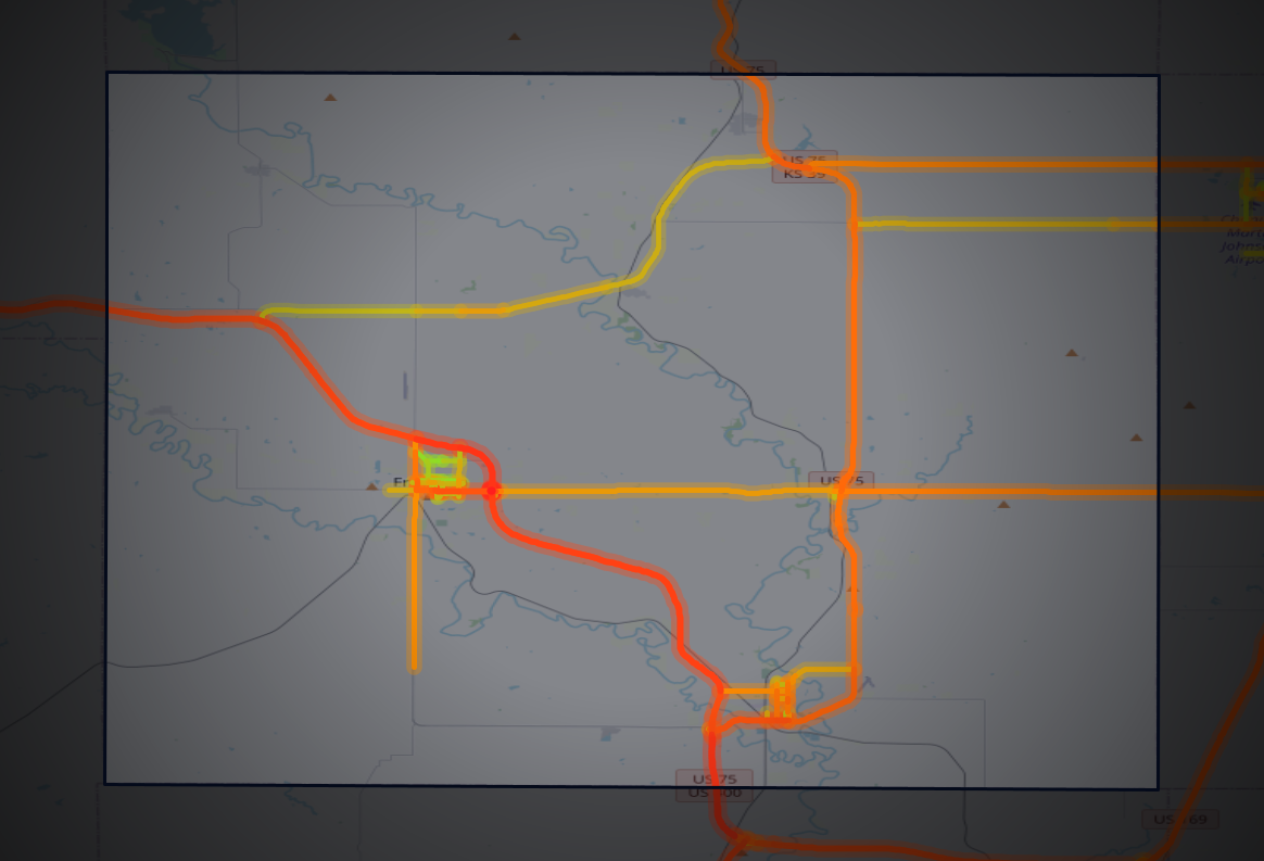 Traffic map of Wilson, Kansas