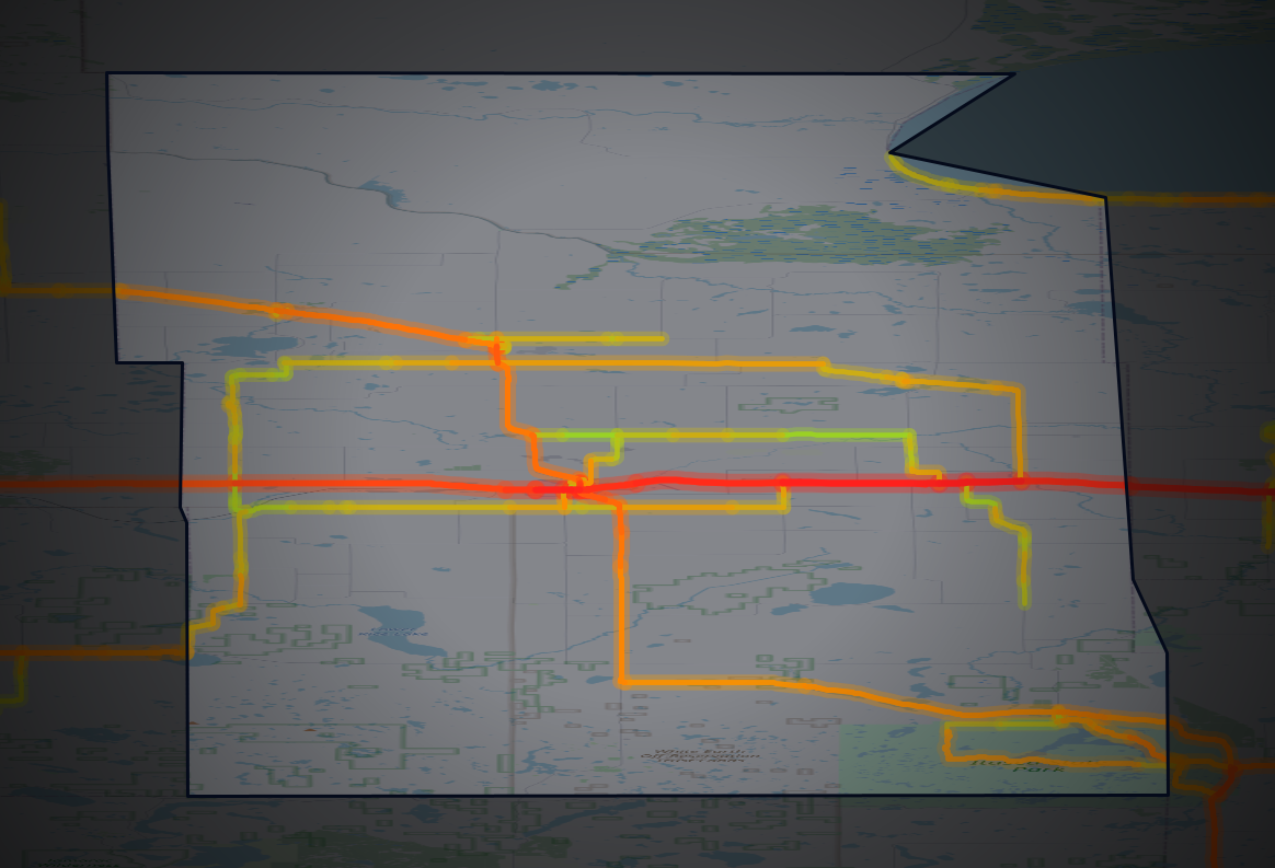 Traffic map of Clearwater, Minnesota