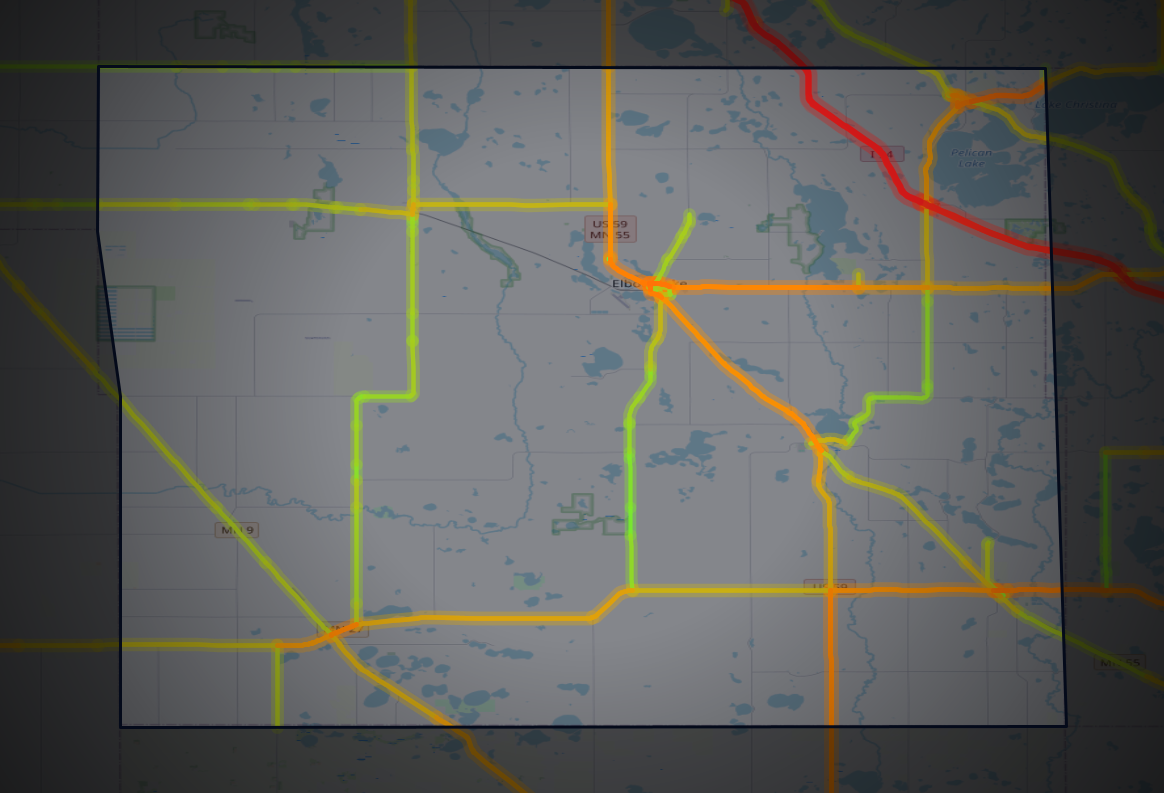 Traffic map of Grant, Minnesota