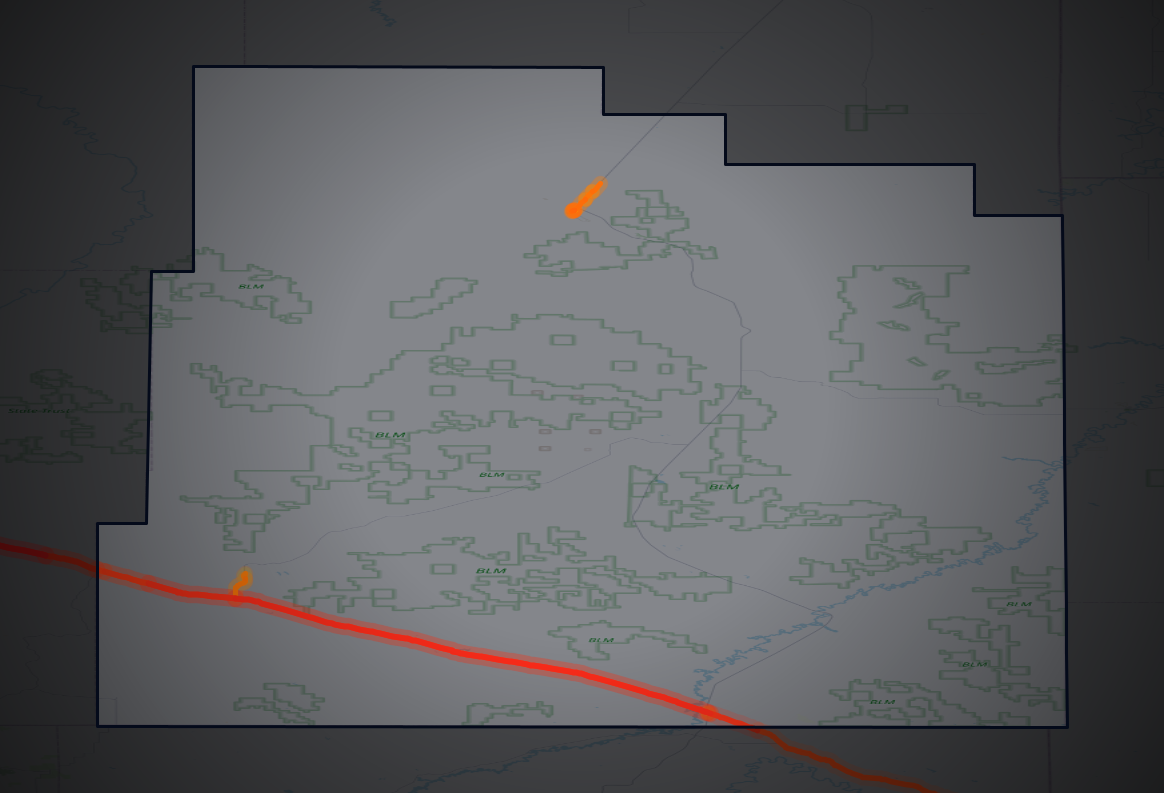 Traffic map of Carter, Montana