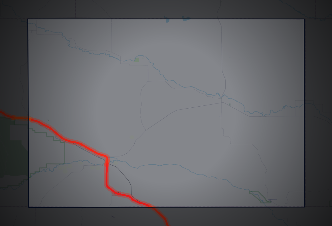 Traffic map of Blaine, Nebraska