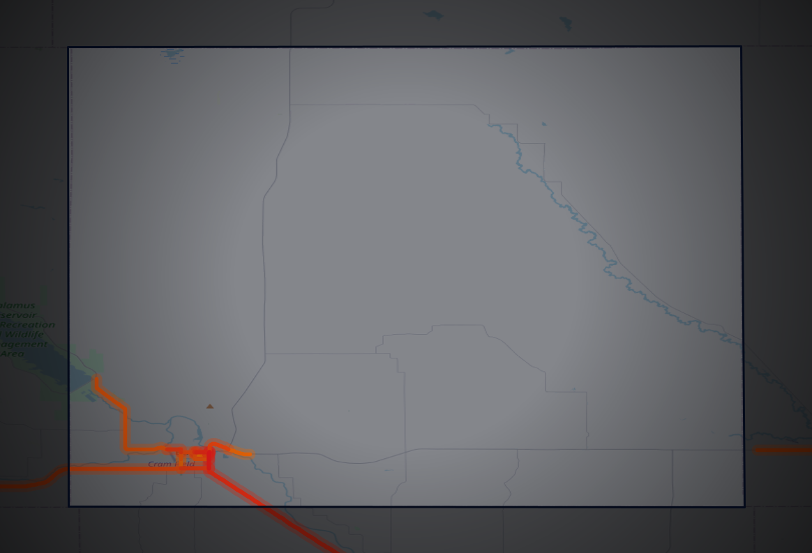 Traffic map of Garfield, Nebraska