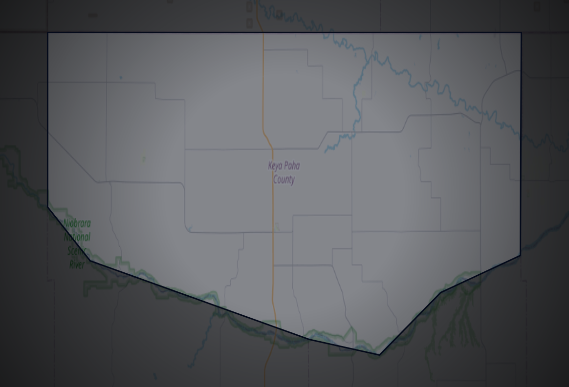 Traffic map of Keya Paha, Nebraska