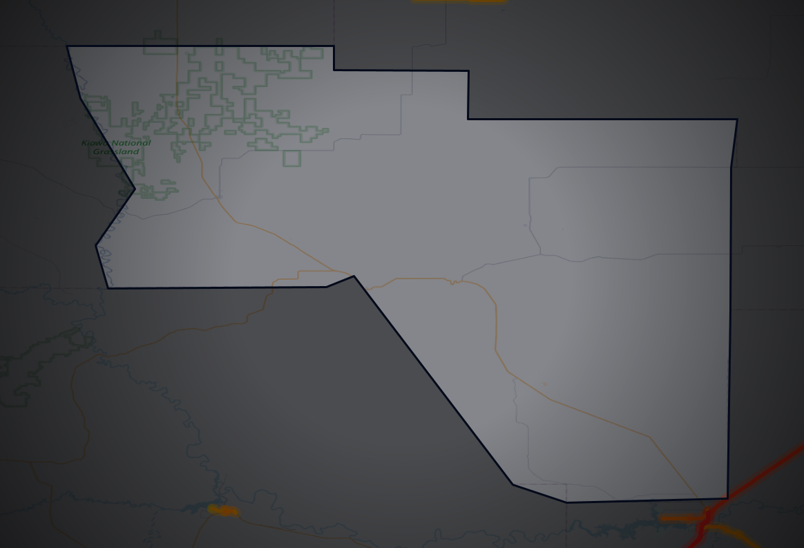 Traffic map of Harding, New Mexico