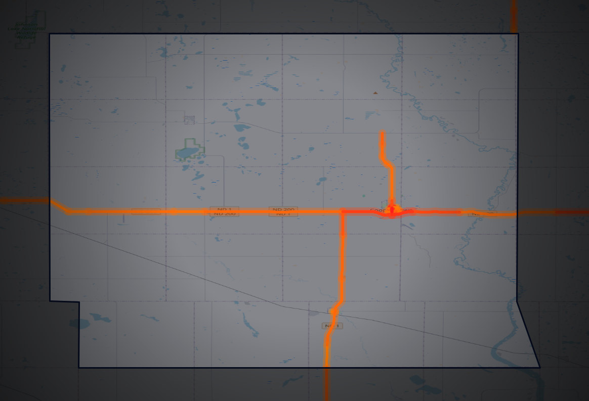 Traffic map of Griggs, North Dakota