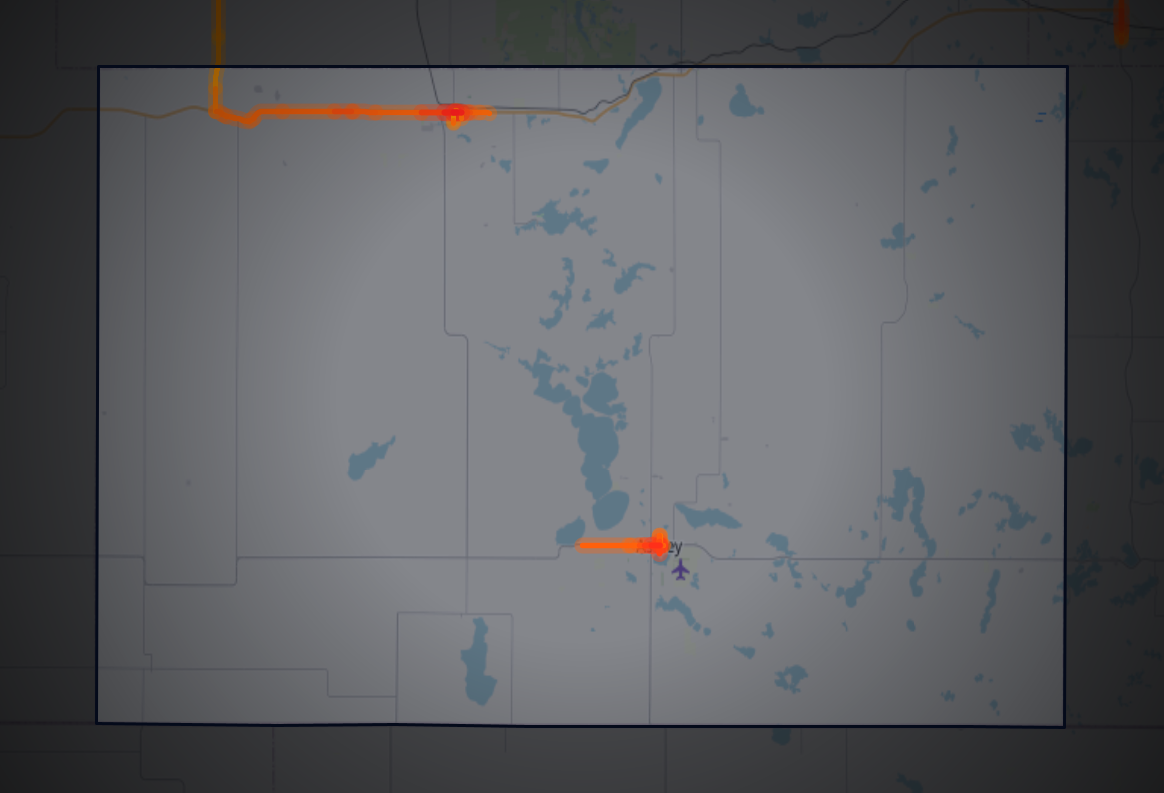 Traffic map of McIntosh, North Dakota