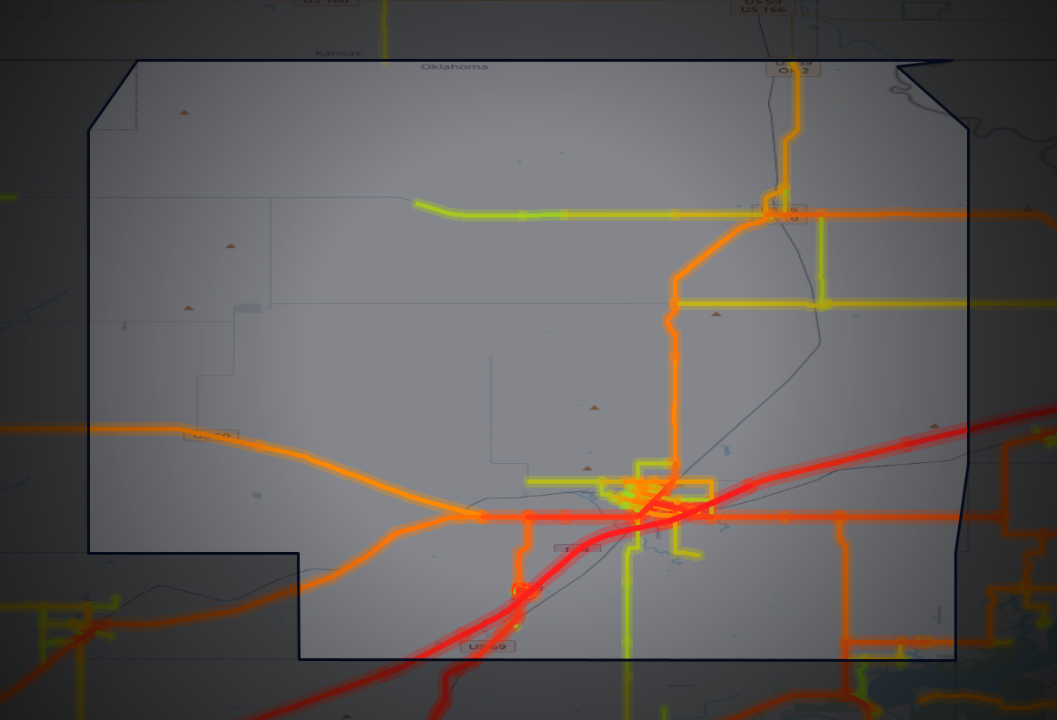 Traffic map of Craig, Oklahoma