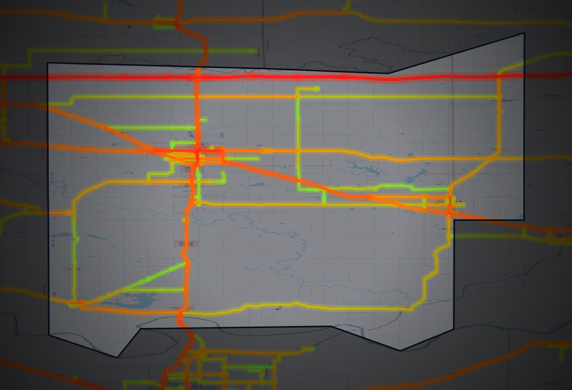 Traffic map of Seminole, Oklahoma