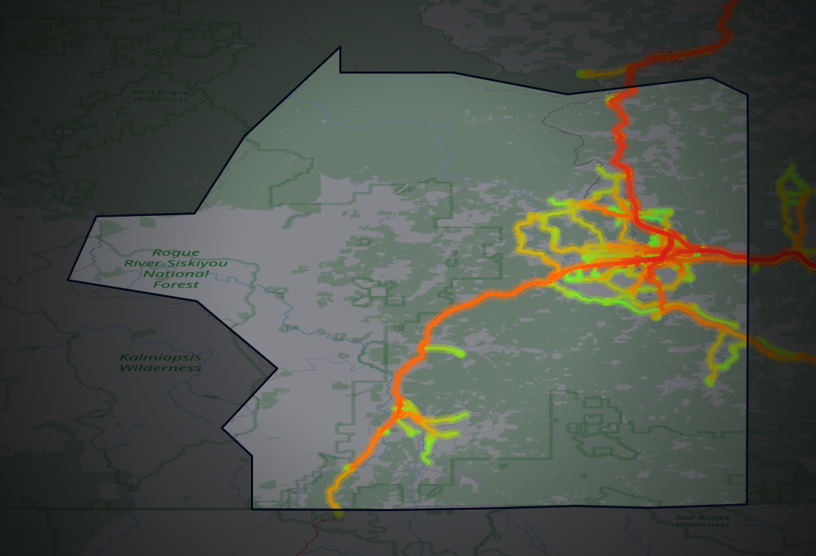 Traffic map of Josephine, Oregon