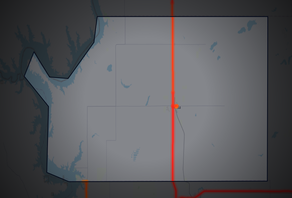 Traffic map of Sully, South Dakota