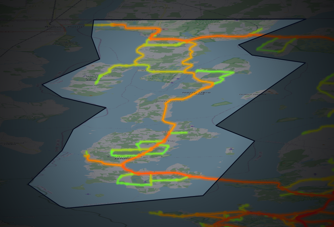 Traffic map of Grand Isle, Vermont