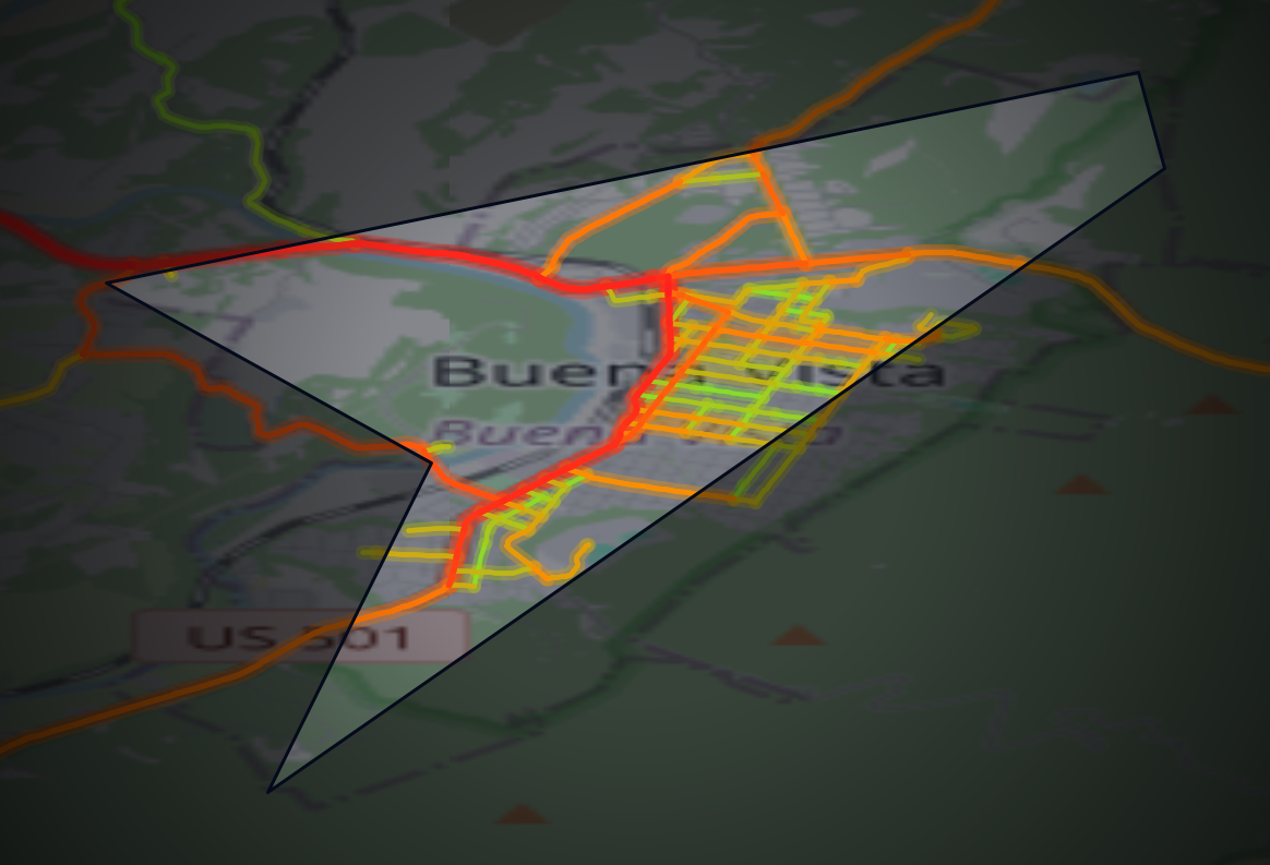 Traffic map of Buena Vista, Virginia
