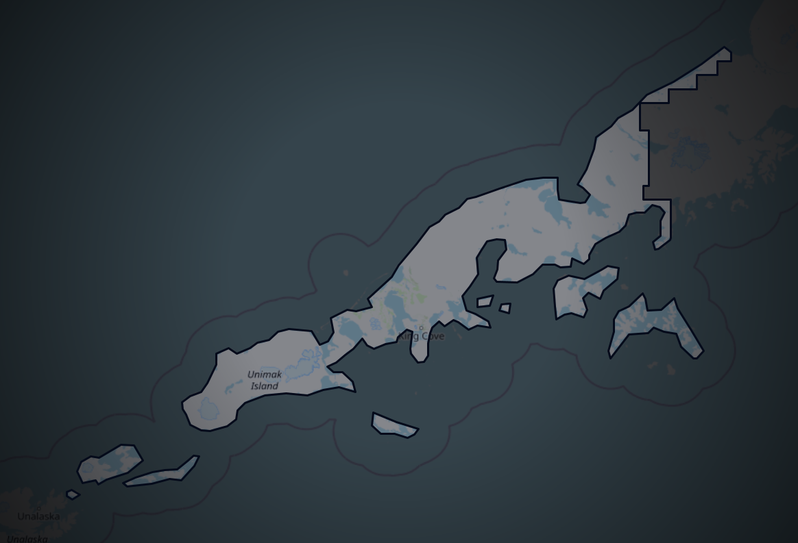 Traffic map of Aleutians East, Alaska