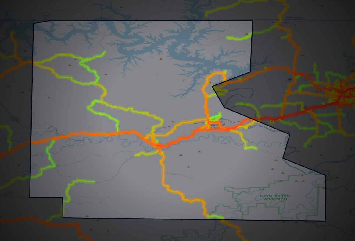 Traffic map of Marion, Arkansas