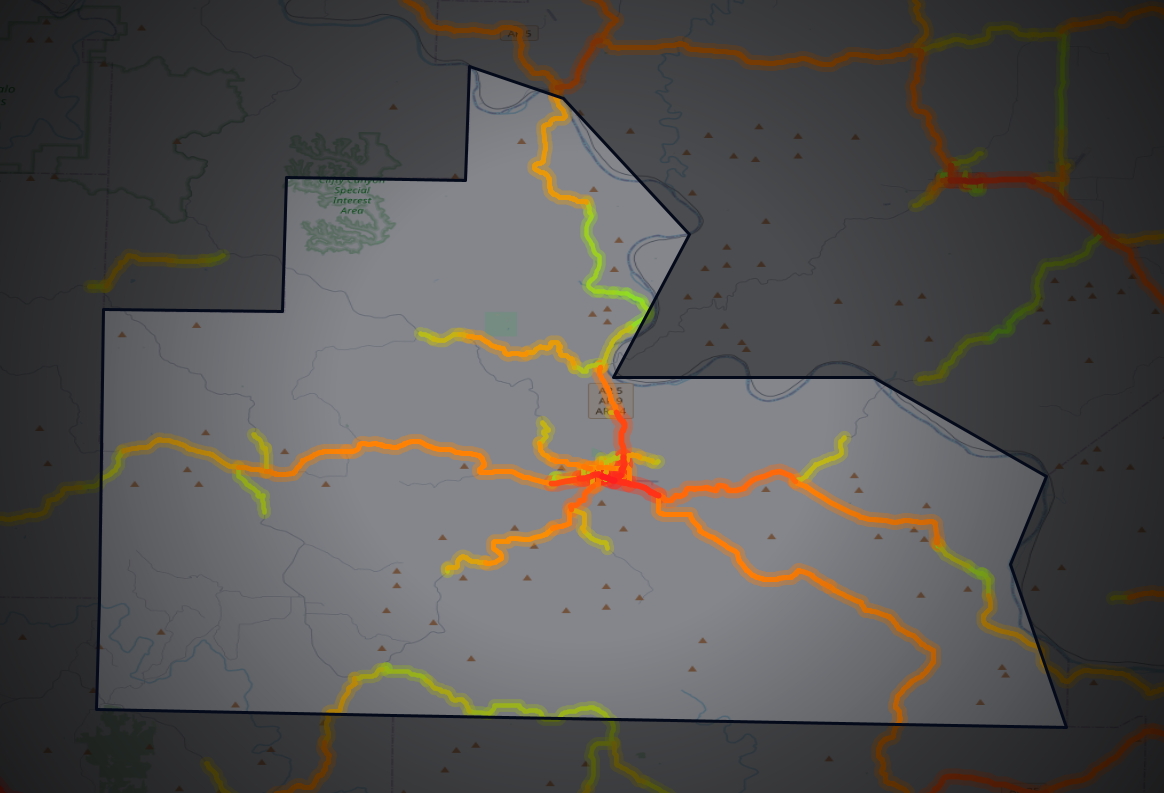 Traffic map of Stone, Arkansas