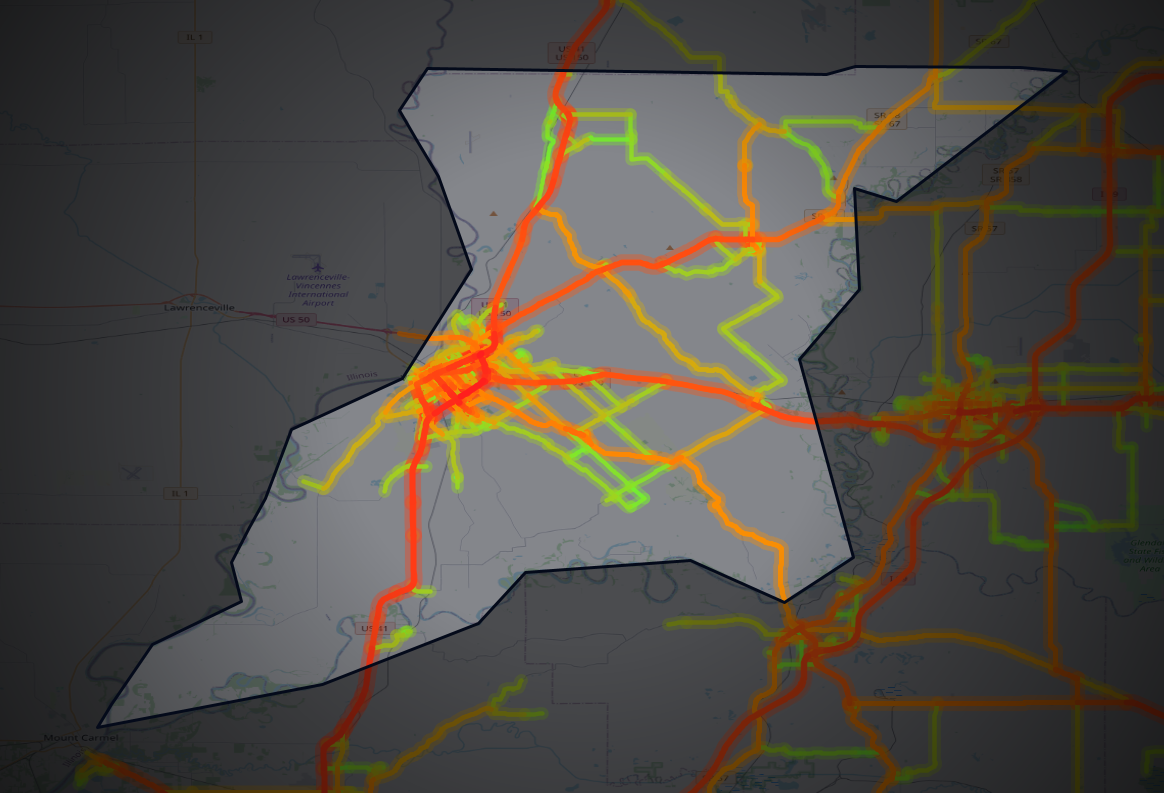 Traffic map of Knox, Indiana