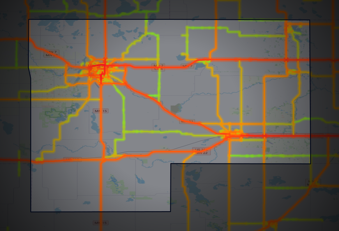 Traffic map of McLeod, Minnesota