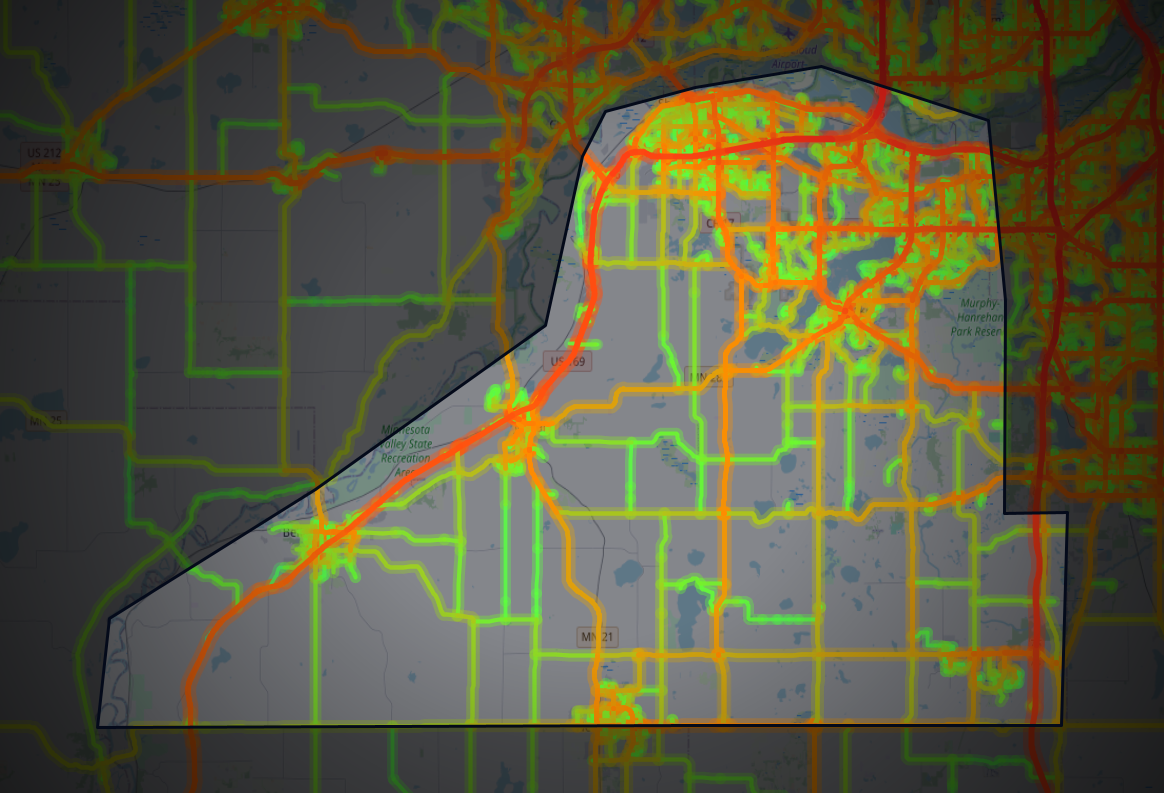 Traffic map of Scott, Minnesota
