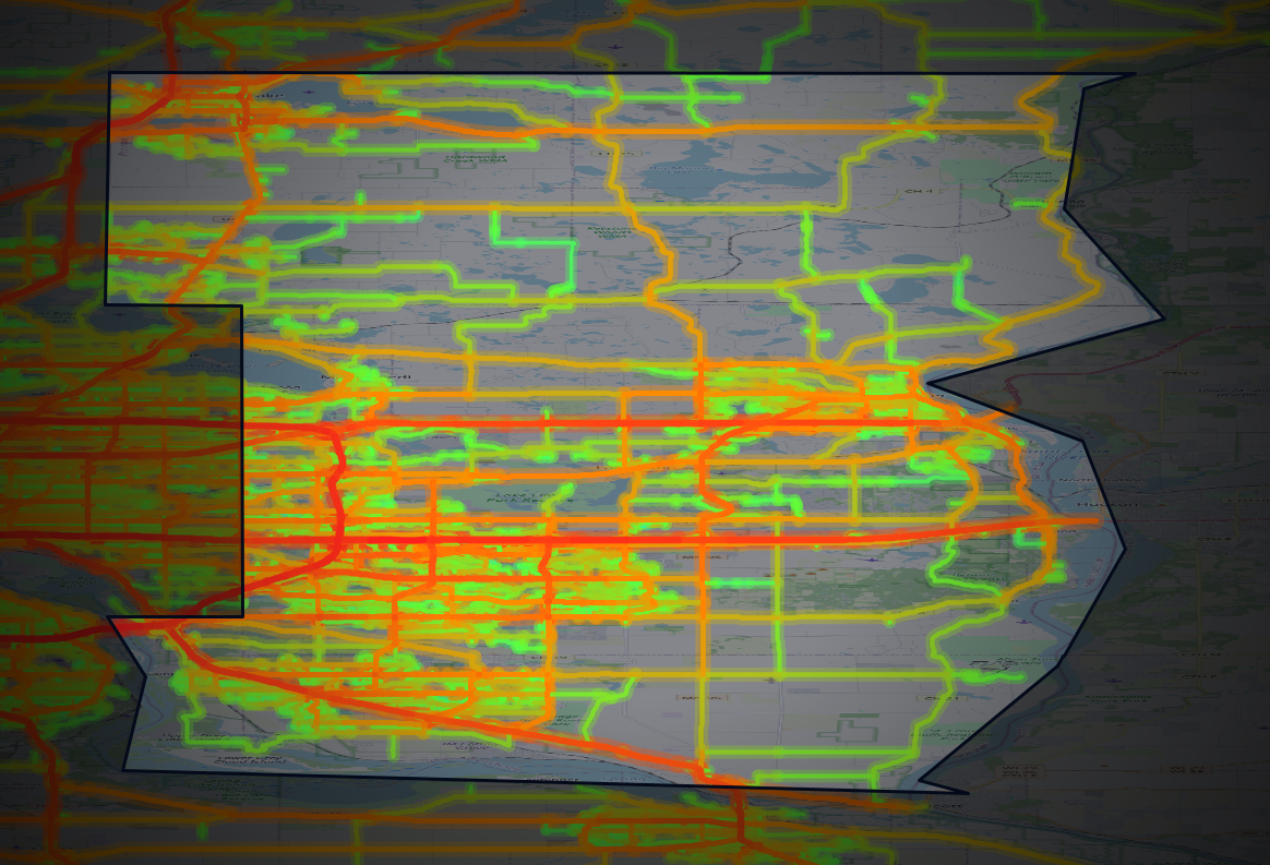 Traffic map of Washington, Minnesota