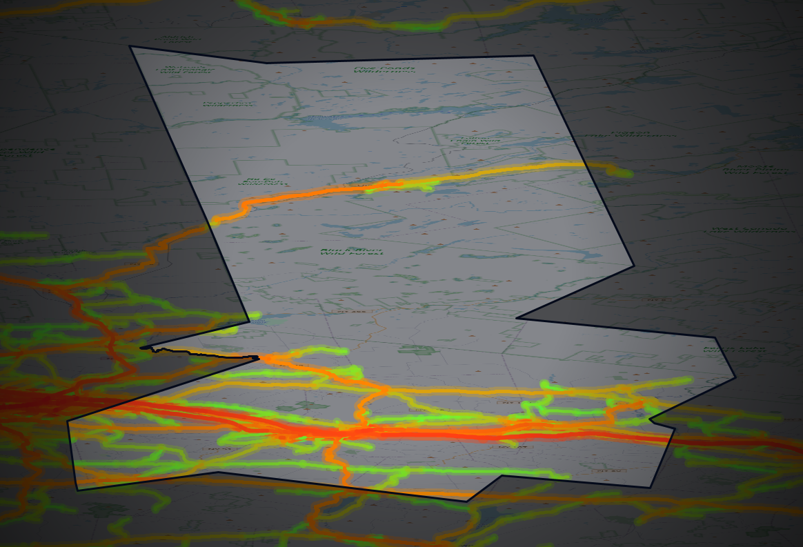 Traffic map of Herkimer, New York