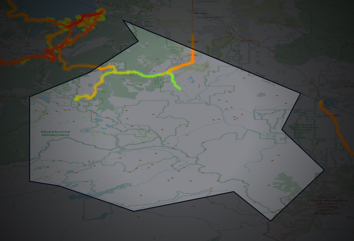 Traffic map of Alpine, California