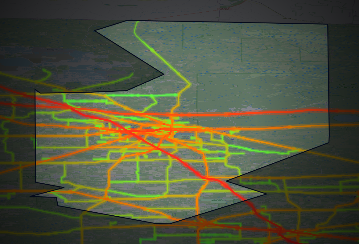 Traffic map of Columbia, Florida