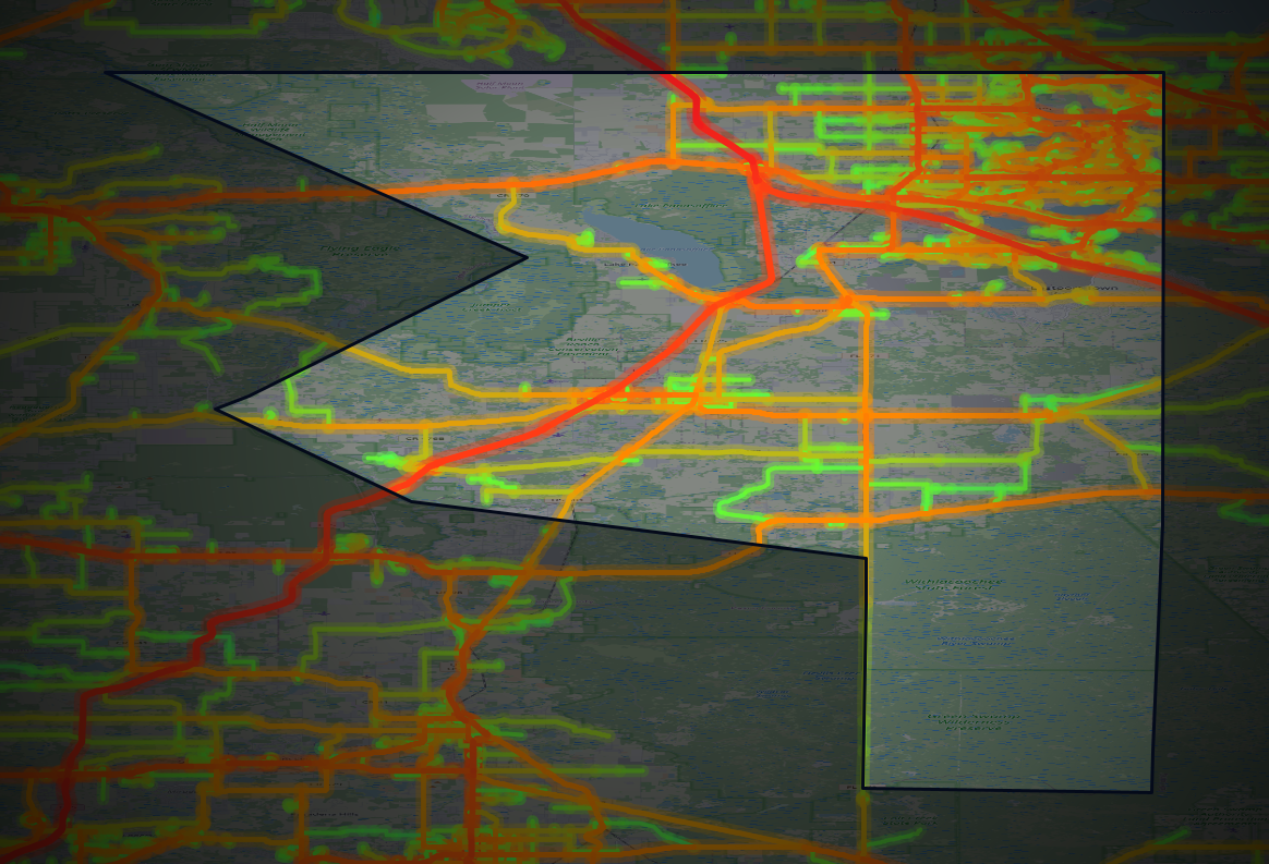 Traffic map of Sumter, Florida