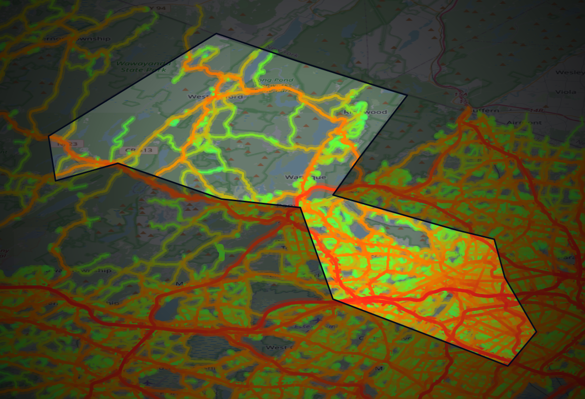 Traffic map of Passaic, New Jersey