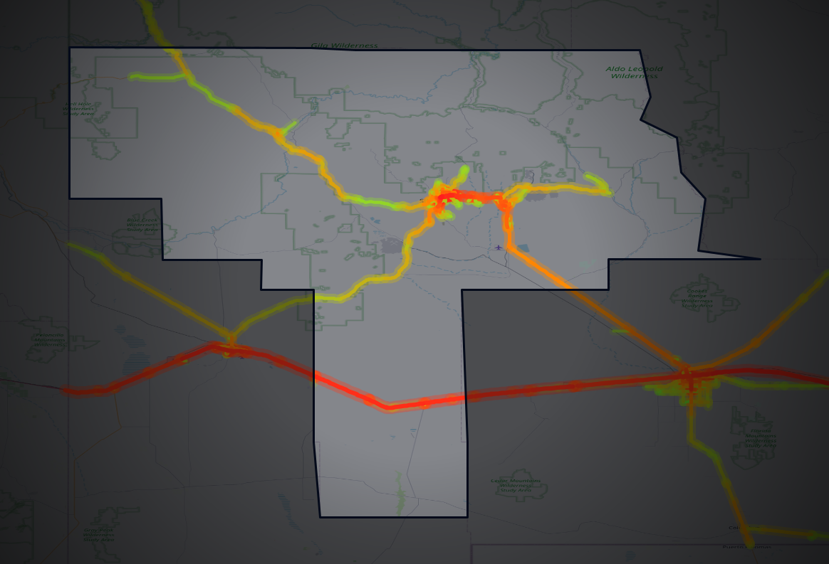 Traffic map of Grant, New Mexico