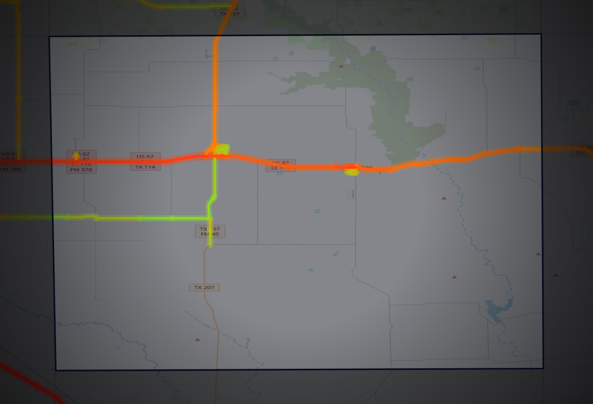 Traffic map of Crosby, Texas