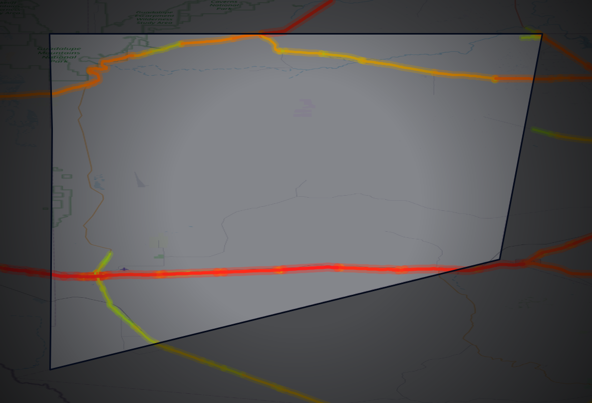 Traffic map of Culberson, Texas
