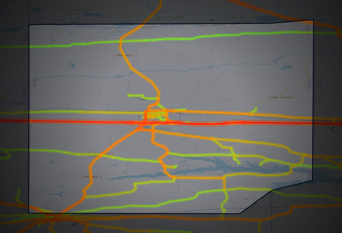 Traffic map of Franklin, Texas