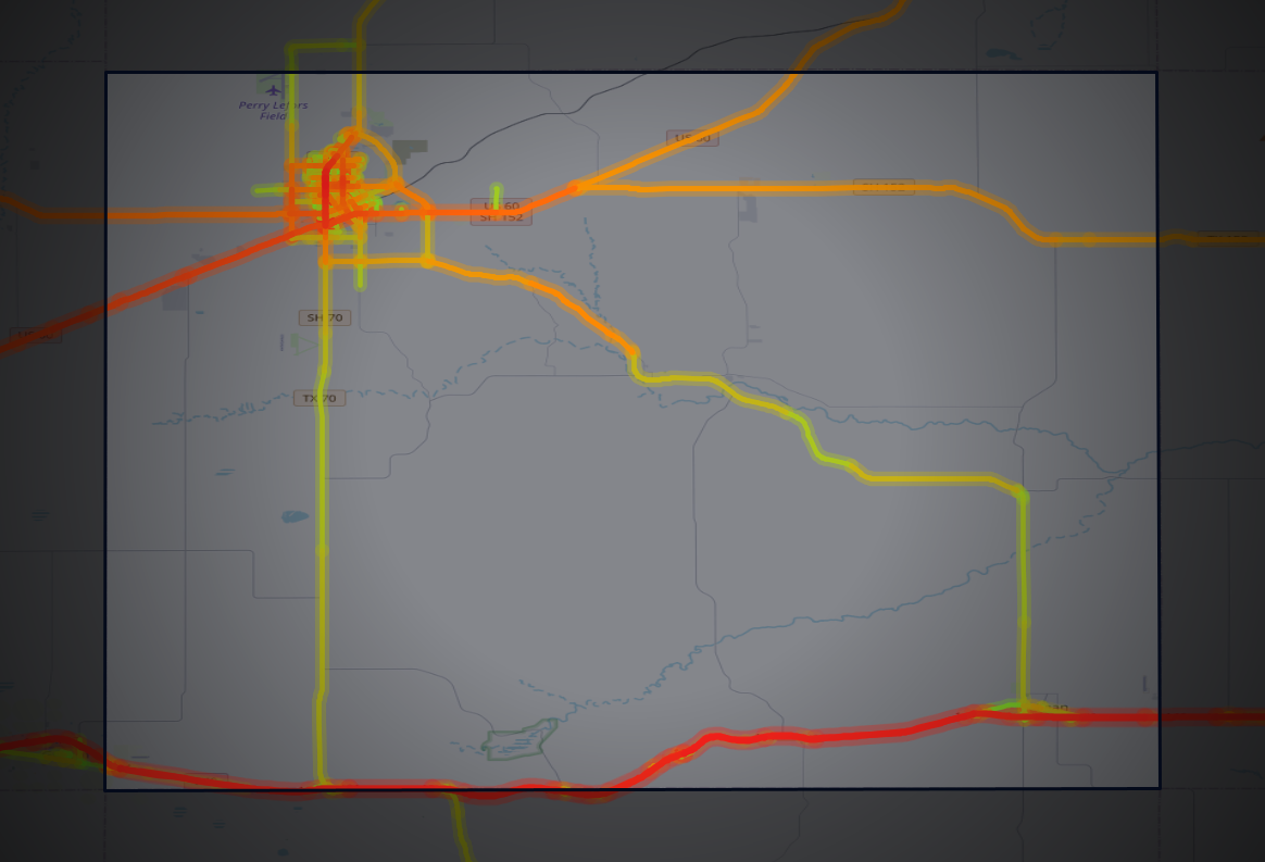 Traffic map of Gray, Texas