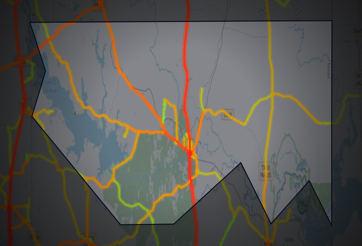 Traffic map of Marion, Texas