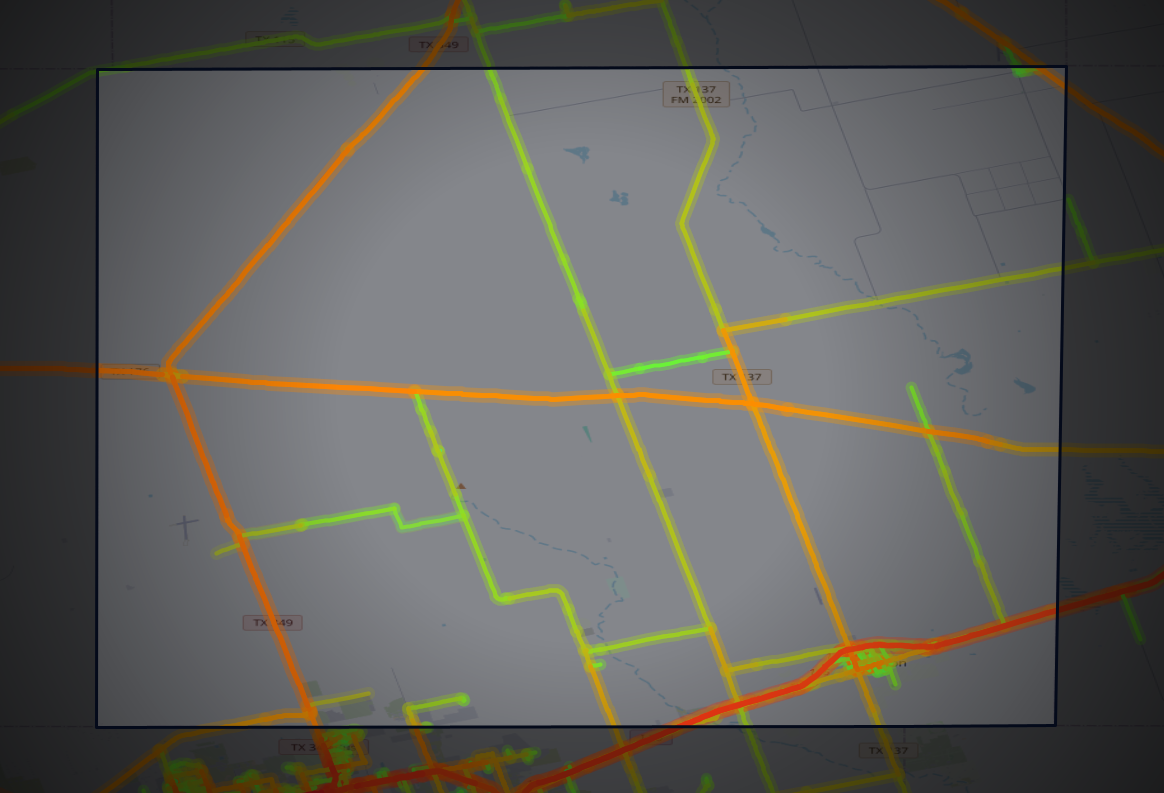 Traffic map of Martin, Texas