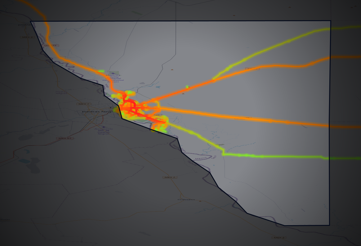 Traffic map of Maverick, Texas
