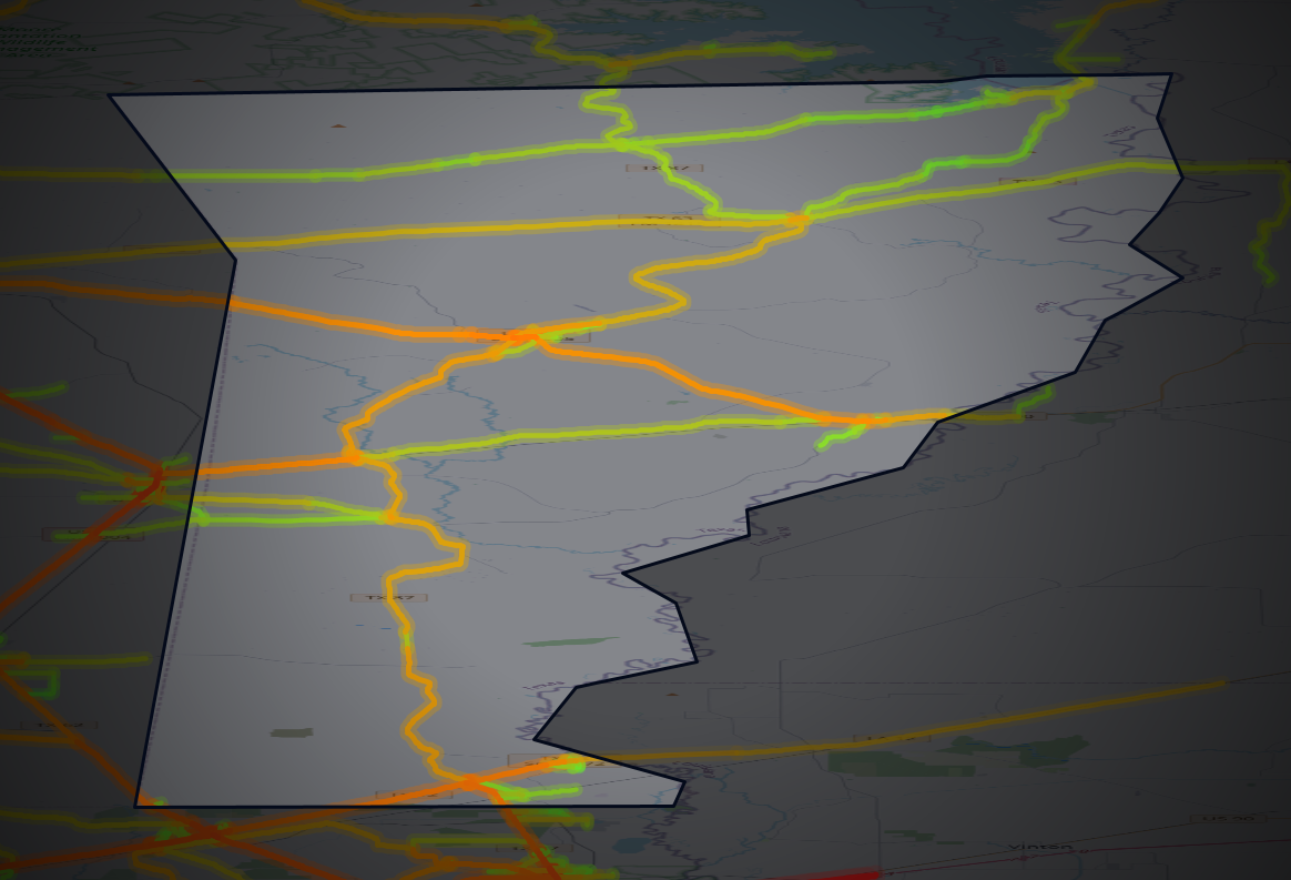 Traffic map of Newton, Texas