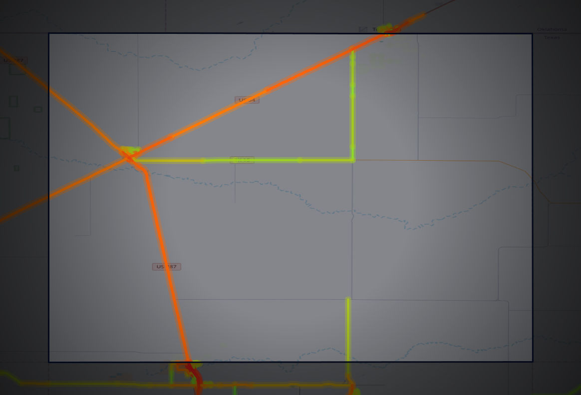 Traffic map of Sherman, Texas