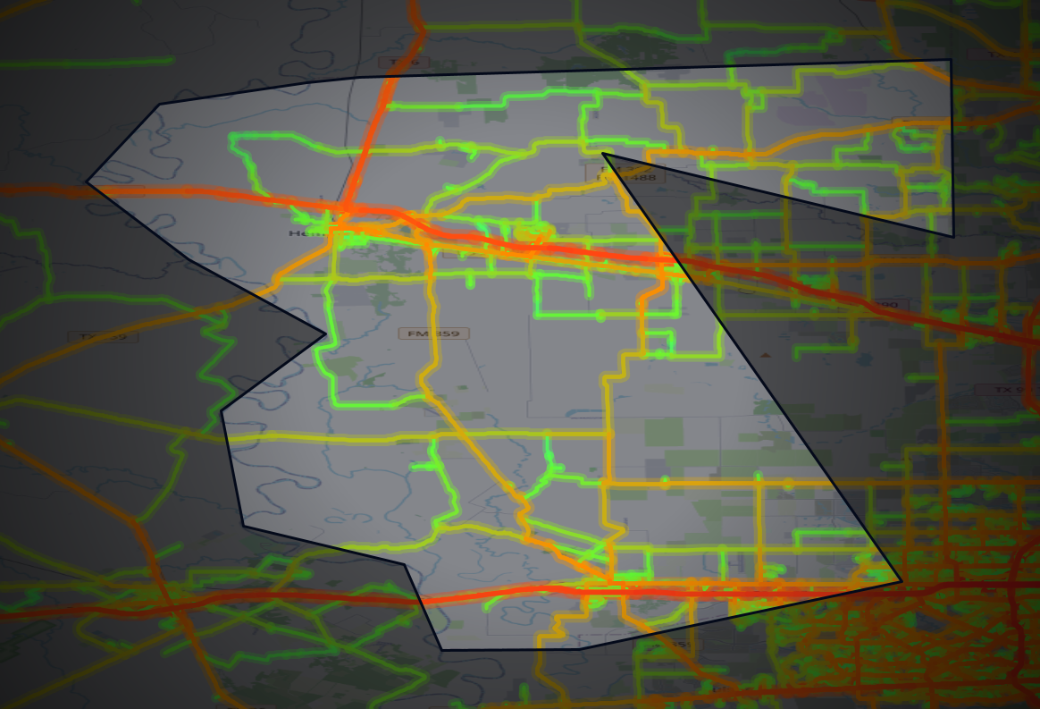 Traffic map of Waller, Texas