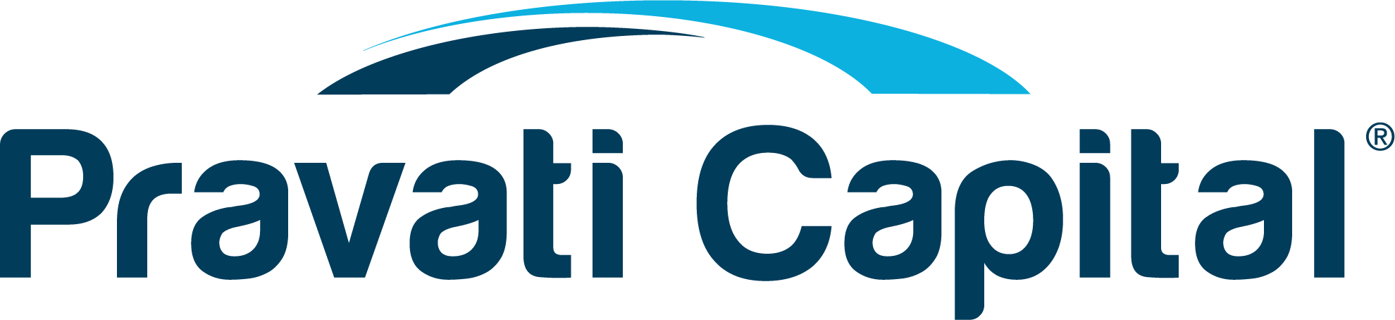 Pravati Capital logo with a stylized blue arc above the name.
