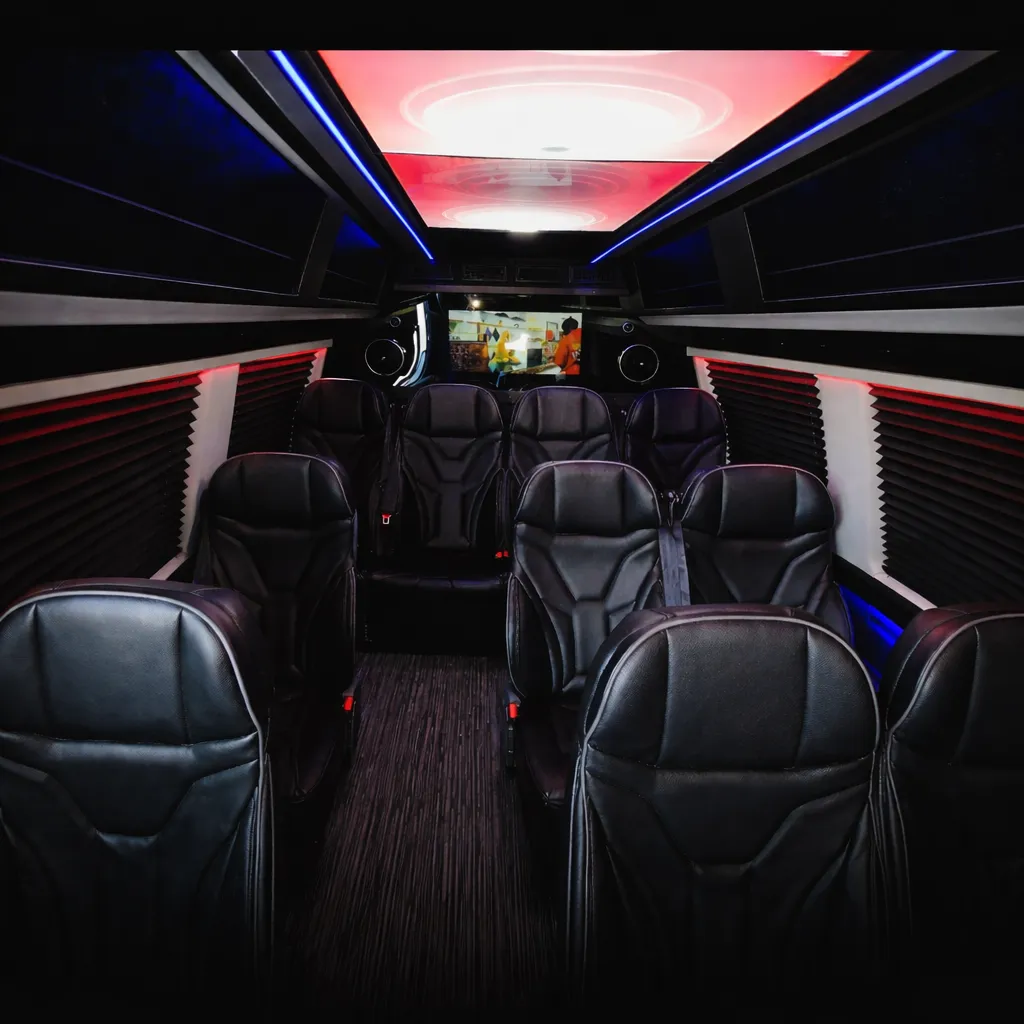 image of Executive Sprinter interior ambiance State 48 Limo Phoenix Scottsdale